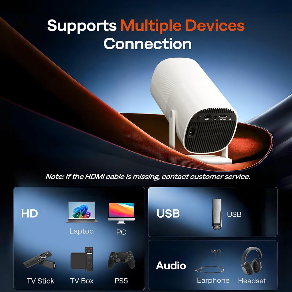 Boldever S100 Mini Smart Portable Projector