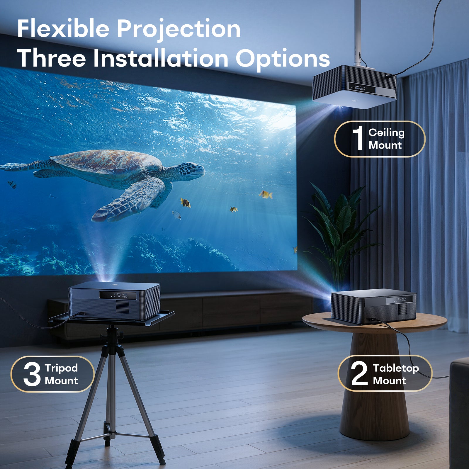Boldever H2 Google TV Smart Projector